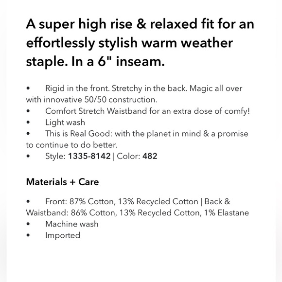 American Eagle Outfitters 6” Strigid super high-wasted relaxed denim short - Picture 9 of 9